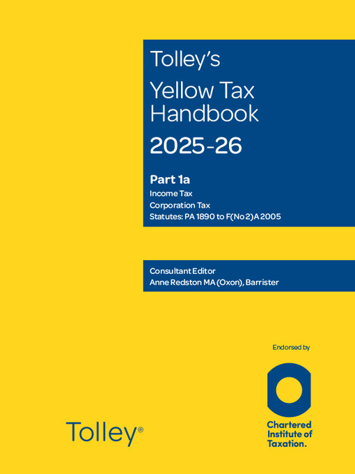 Title details for Tolley's Yellow Tax Handbook by Anne Redston - Wait list